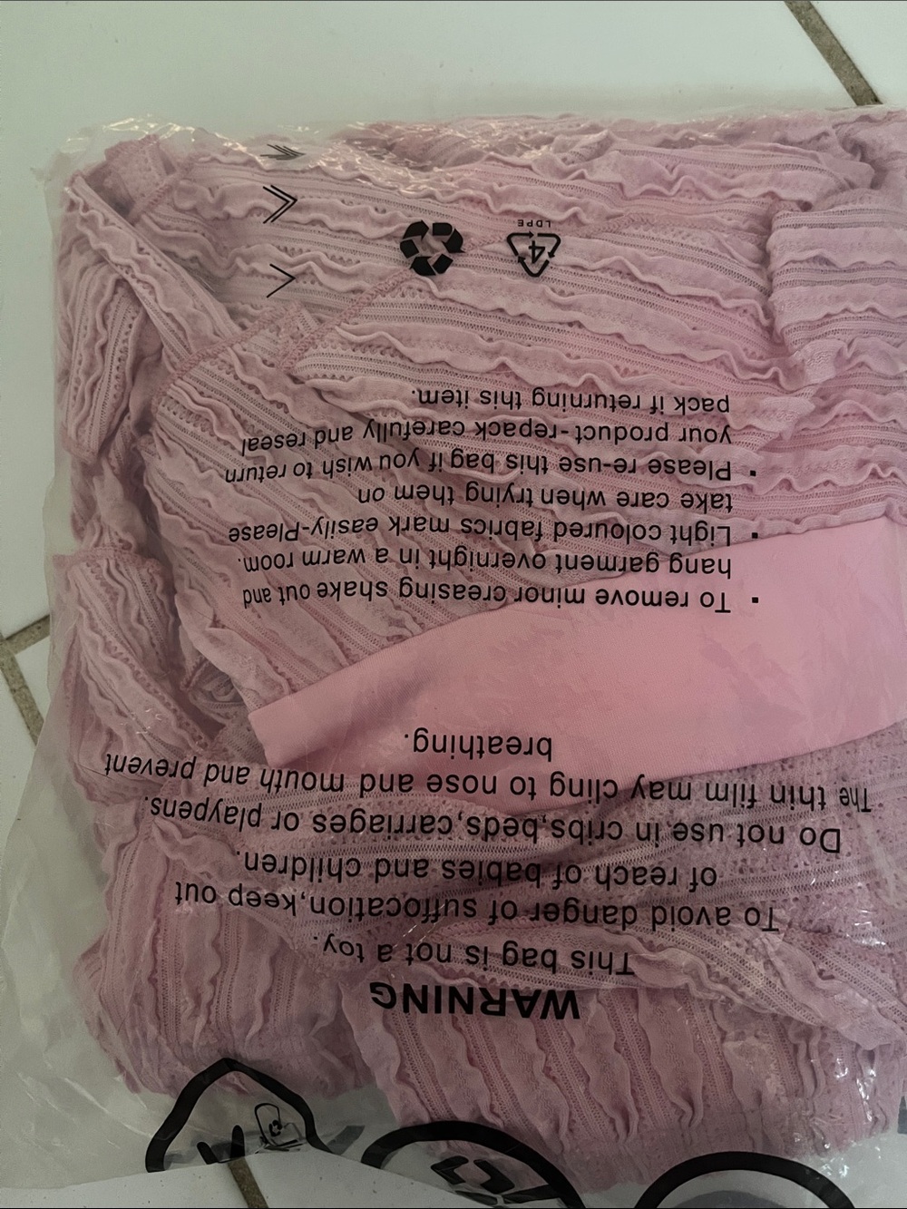 Pink Ruched Mini set - Picture 2 of 3